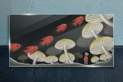 Obraz na skle Fantázia surrealistickej ryby
