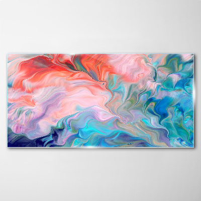 Obraz na skle Oceanic Color Swirls