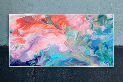 Obraz na skle Oceanic Color Swirls