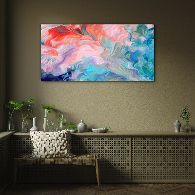 Obraz na skle Oceanic Color Swirls