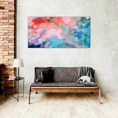 Obraz na skle Oceanic Color Swirls