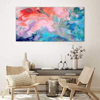Obraz na skle Oceanic Color Swirls
