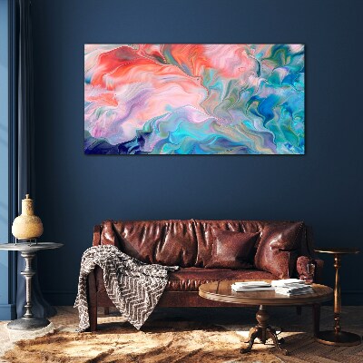 Obraz na skle Oceanic Color Swirls