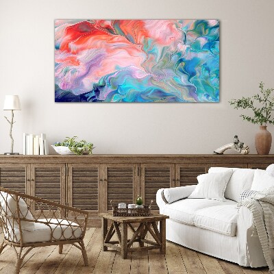 Obraz na skle Oceanic Color Swirls