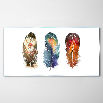 Skleneny obraz Abstrakcie perie