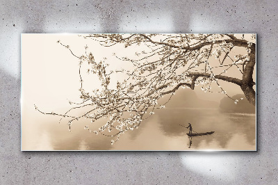 Skleneny obraz Čerešňa kvety