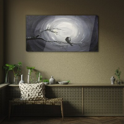 Skleneny obraz Abstrakcia nočné zvieracie vták
