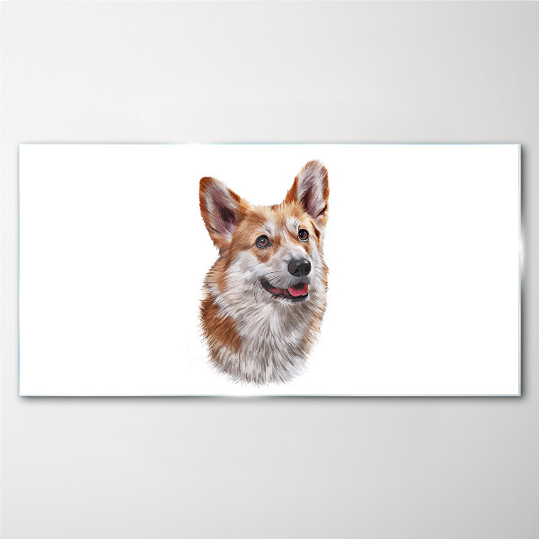 Skleneny obraz Portrét veselého psa Corgi