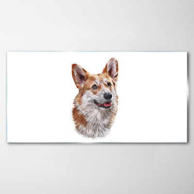 Skleneny obraz Portrét veselého psa Corgi