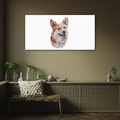 Skleneny obraz Portrét veselého psa Corgi