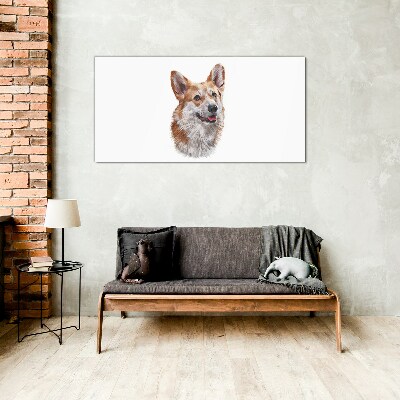Skleneny obraz Abstraktné zvieracie pes