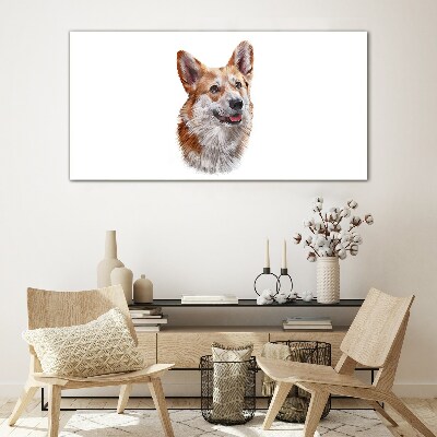 Skleneny obraz Portrét veselého psa Corgi