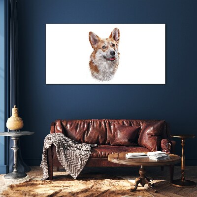 Skleneny obraz Portrét veselého psa Corgi