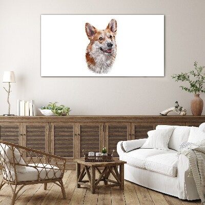 Skleneny obraz Portrét veselého psa Corgi
