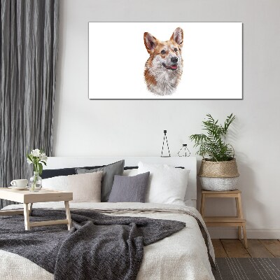 Skleneny obraz Portrét veselého psa Corgi