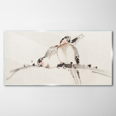 Sklenený obraz Abstraktné zvieracie vták