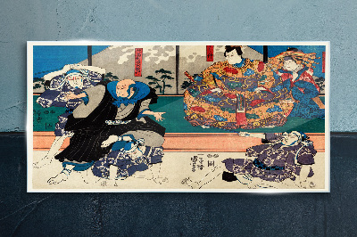 Sklenený obraz Tradičná japonská scéna