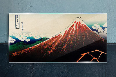 Sklenený obraz Sopka Fuji vo farbách Japonska