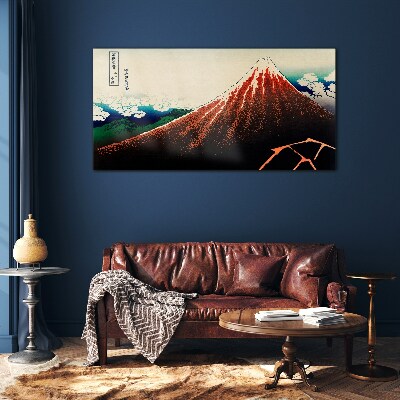 Sklenený obraz Sopka Fuji vo farbách Japonska