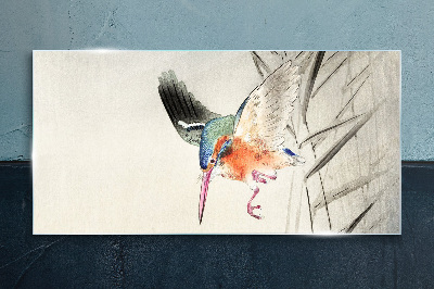 Sklenený obraz Zvieracie vták ohara kowon