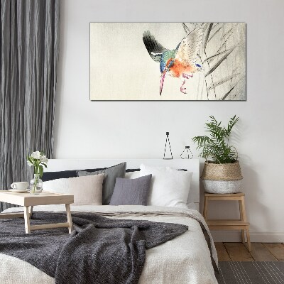 Sklenený obraz Zvieracie vták ohara kowon