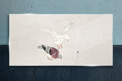 Sklenený obraz Ázie zvieracie vtáky