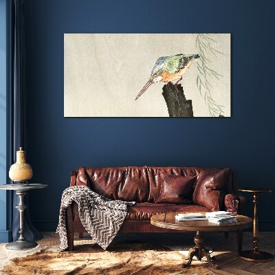Sklenený obraz Zvieratá vtáky rybárik