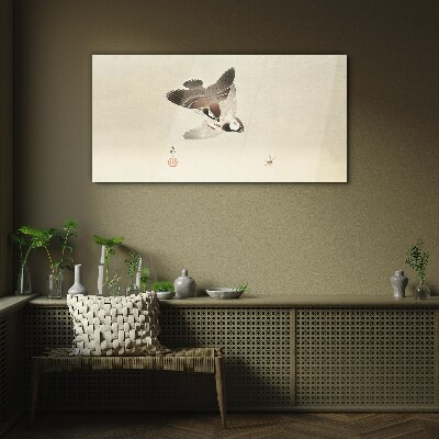 Sklenený obraz Zvieratá vrabci vrabci