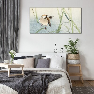 Sklenený obraz Zvieracie vták vrabec