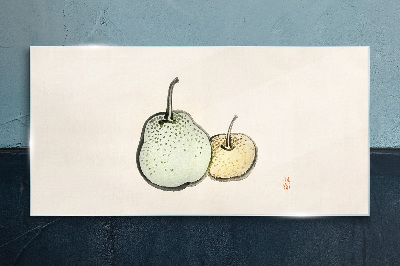 Sklenený obraz Abstrakcie ovocie hruška