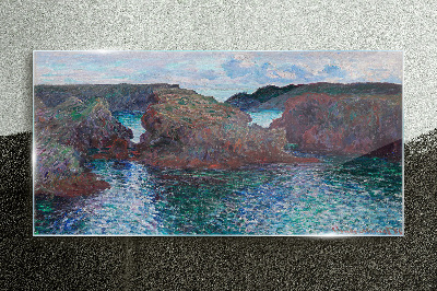 Obraz na skle Morské útesy za denného svetla