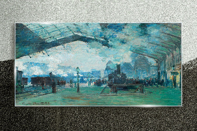 Obraz na skle Parížska železničná stanica