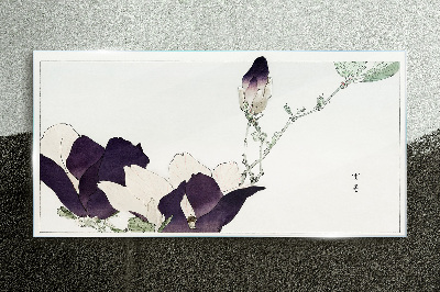 Skleneny obraz Ázijské kvety