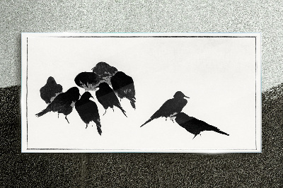 Skleneny obraz Moderné zvieratá vtákov