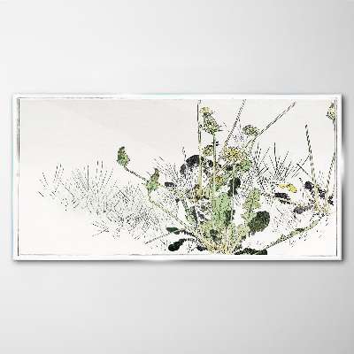 Skleneny obraz Kvetinové listy kvetov