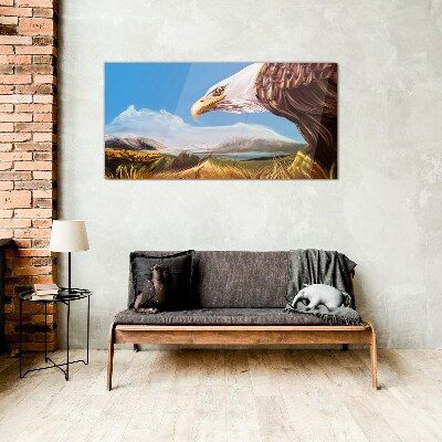 Obraz na skle Zvieracie vták orol obloha