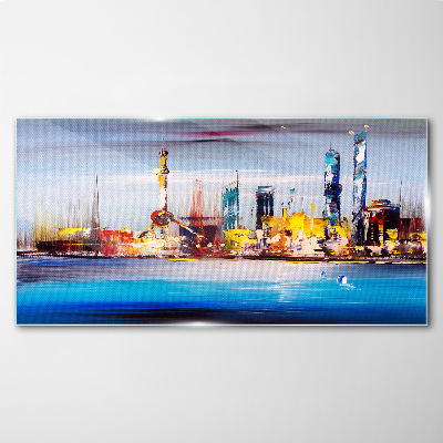 Skleneny obraz Moderná panoráma mesta
