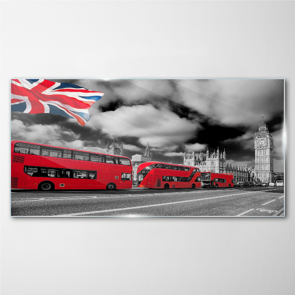 Skleneny obraz Cestné londýnsky autobus