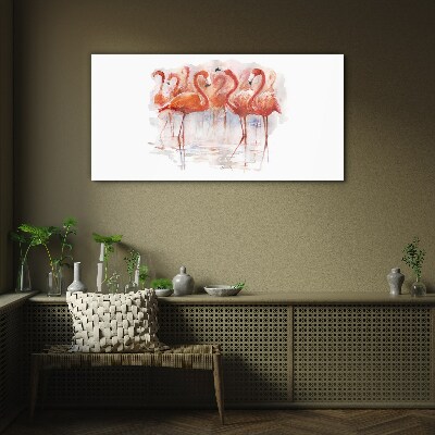 Skleneny obraz Abstraktné zvieracie plameniak