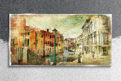 Obraz na skle Venice rieka mesto