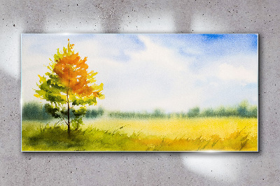 Skleneny obraz Abstrakcie strom nebo