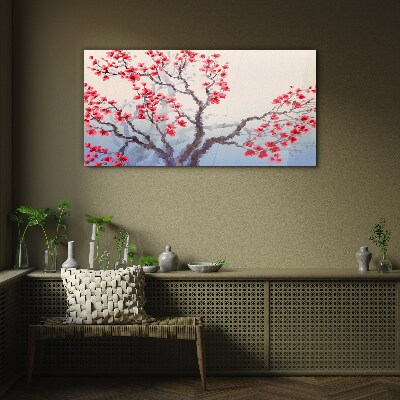 Obraz na skle Konáre stromov kvety
