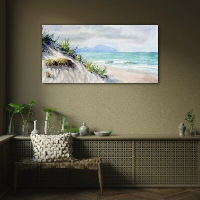 Obraz na skle Pobrežná pláž príroda