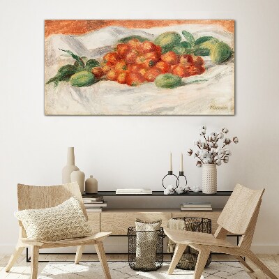 Skleneny obraz Ovocie mandlí jahody