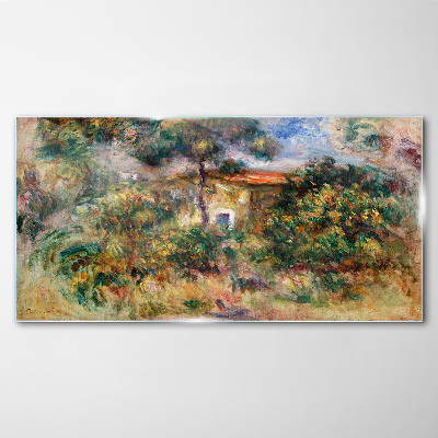 Skleneny obraz Dom domu kríkov