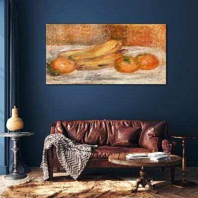 Skleneny obraz Oranžové ovocie banány