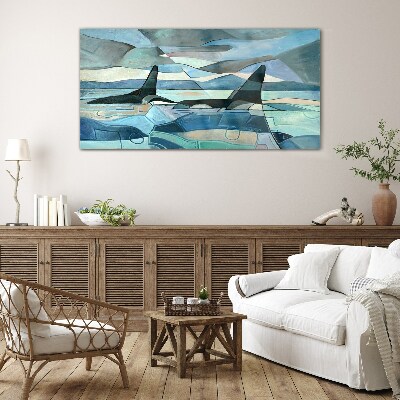 Obraz na skle Abstraktné veľryba zviera