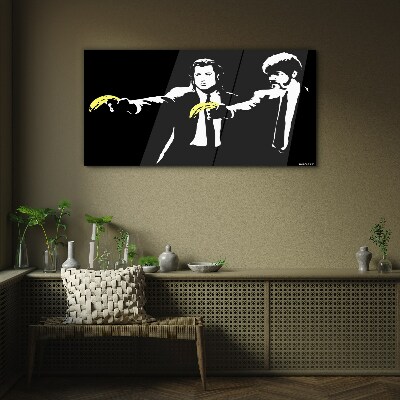 Skleneny obraz Pop art banány