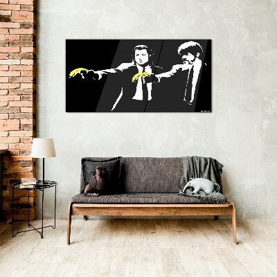 Skleneny obraz Pop art banány