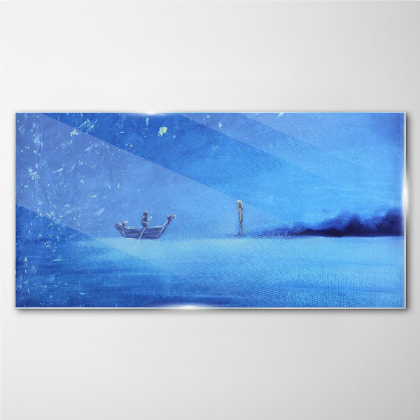 Obraz na skle Abstrakcie morská noc